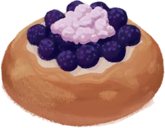 Blaubeerbrötchen