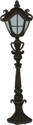 Farol de jardín blanco