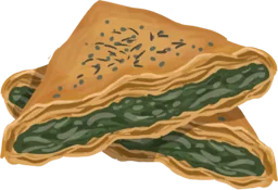 Grünkohl-Dreiecke