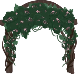 Verziertes Rankgitter