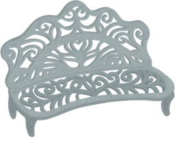 Banc peint en blanc