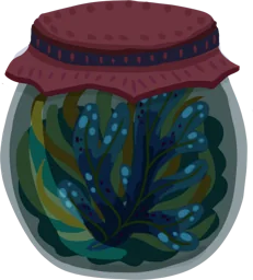 Einelegtes Seegras